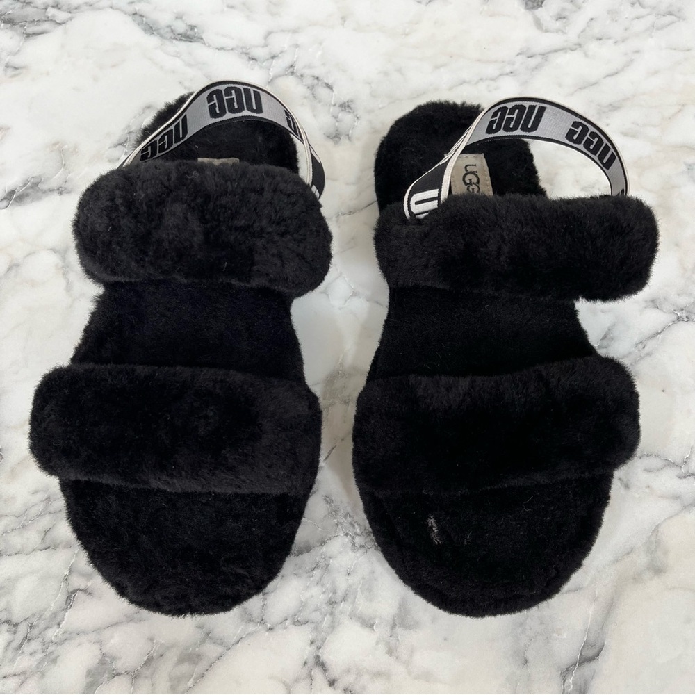 Ugg Oh Yeah Slide Slipper Black Woman’s Size 5 - Picture 4 of 12